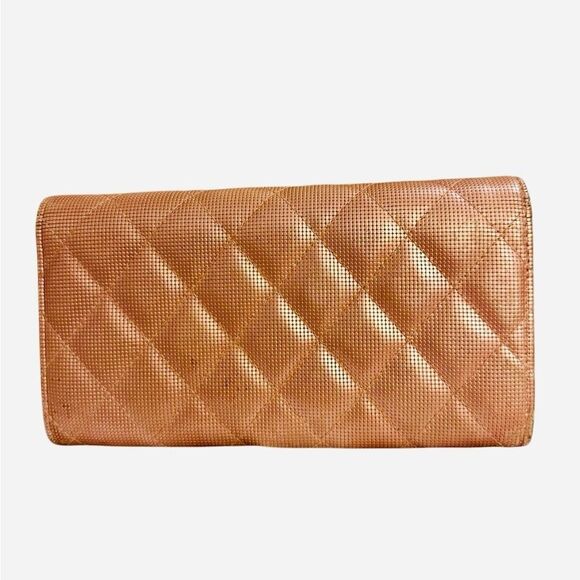Chanel Brown Quilted Wallet Timeless Design - Picture 9 of 13